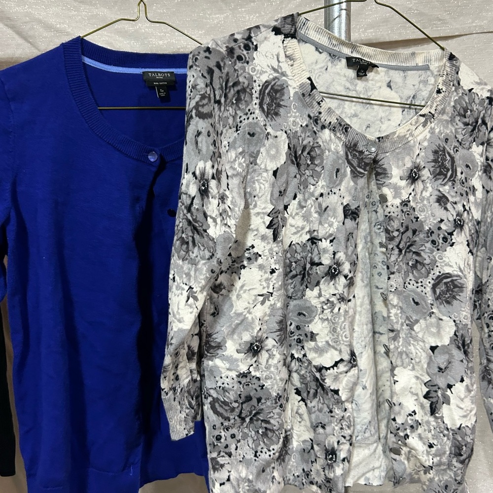 Two women’s Talbots Small cardigans.